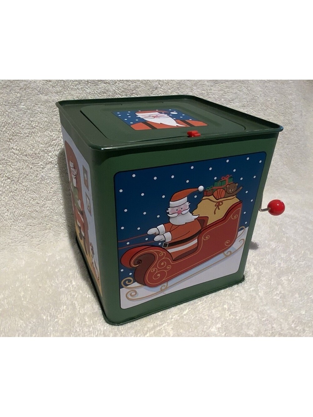Jack Rabbit Creations 2016 Santa Claus Jack-in-the-Box Crank Toy